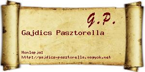 Gajdics Pasztorella névjegykártya