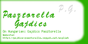 pasztorella gajdics business card